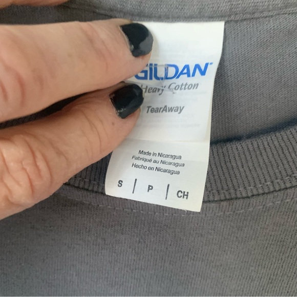 “SOUTHernology (S) “Baby it’s Cold” Gildan Gray Heavy Cotton Tee - Picture 5 of 5